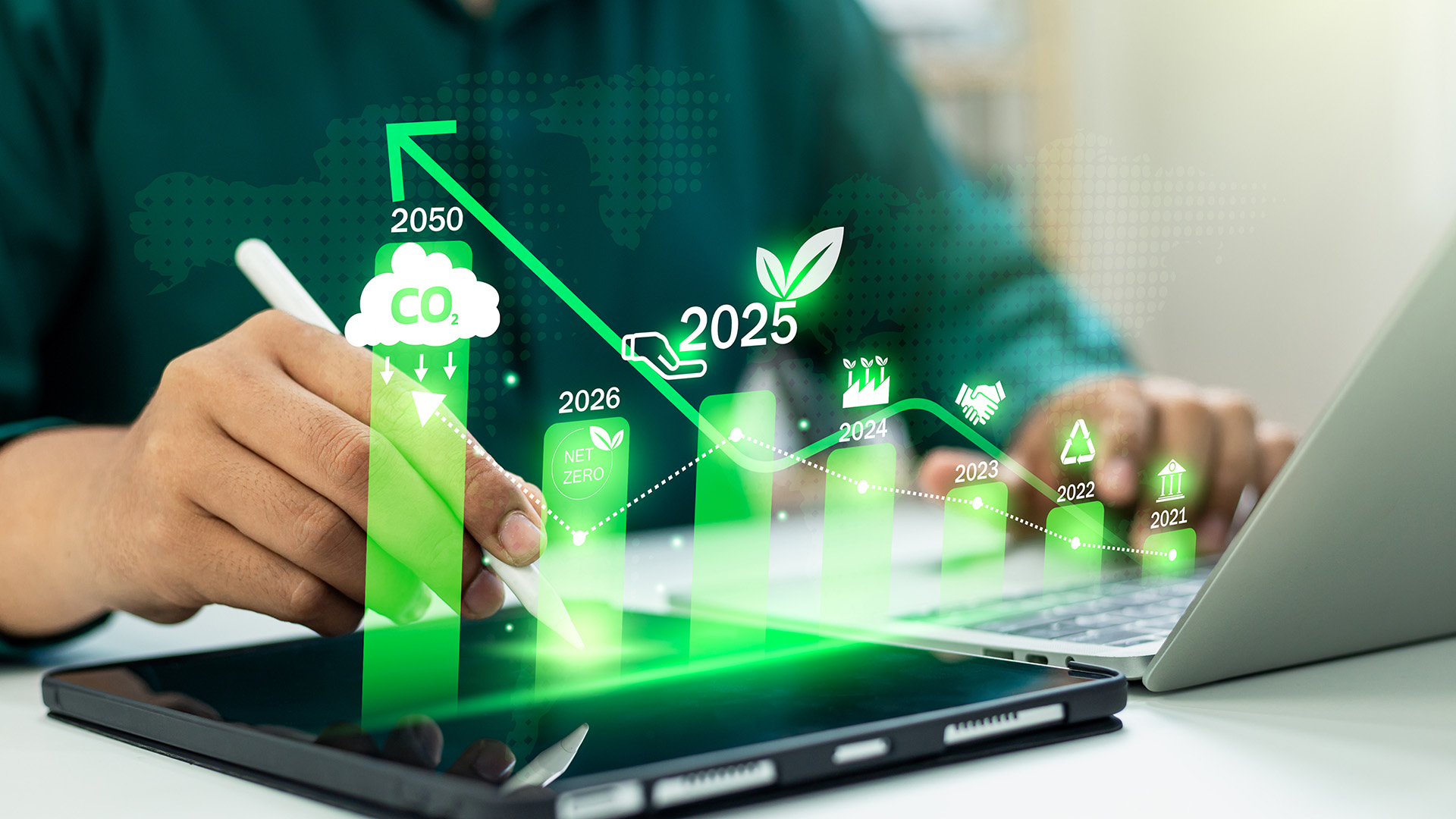 Sustainable technology laptop